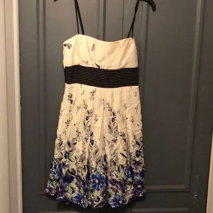 Juniors size 9 floral dress with tulle underskirt